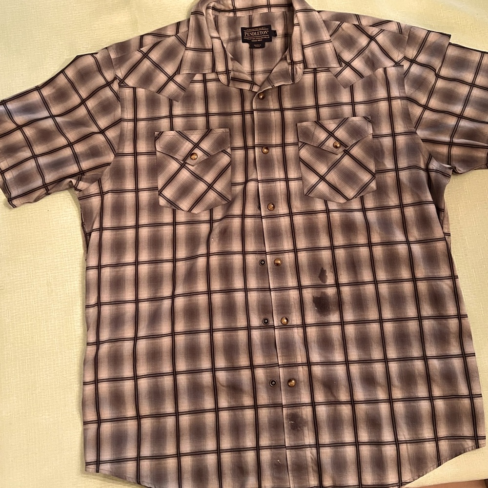 Classic Pendleton Western Style snap shirt